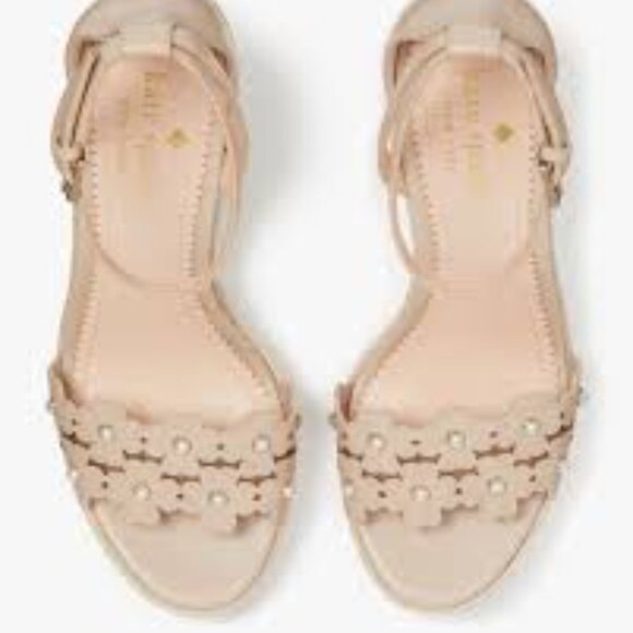 BNIB Kate Spade Daisy Pearl Wedge Espadrilles - Picture 10 of 10